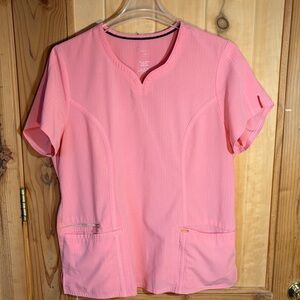 🌻5 for $30🌻 Cherokee Statement Coral Women's Scrub Top V-Neck Short Sleeve